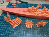 3d Printed Kits 1/700 British Super Battleship Devastation(full Hull/waterline)